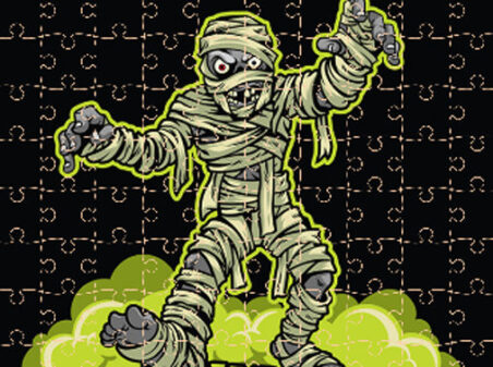 Happy Halloween Jigsawのゲームプレイ画像