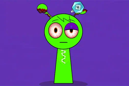 ダーク化したスプランキーを元に戻す治療ゲーム【Help Sprunki】のゲーム画像