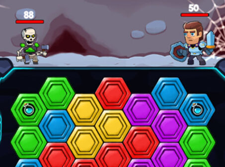 Hexa Dungeonのゲームプレイ画像