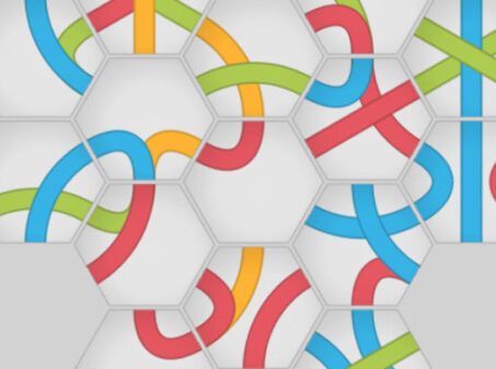 ラインを色で繋げる入れ替えパズルゲーム Hexa Knotのゲーム画像