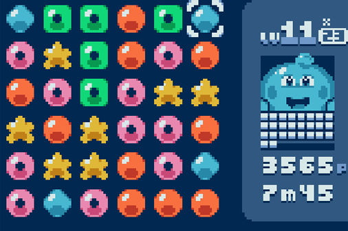 さめがめ風スライムパズル【ハングリー・ヒューイ】のゲーム画像