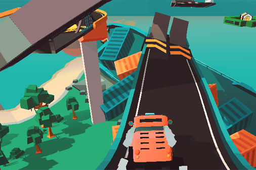 ハイパーレースのゲームプレイ画像