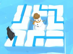 ペンギンが氷を埋めるパズルゲーム Icy North