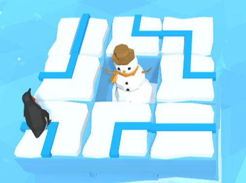 ペンギンが氷を埋めるパズルゲーム Icy North 無料ゲームnet