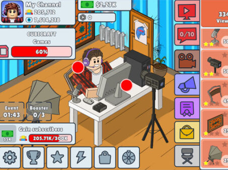 ブロガー シミュレーターのゲームプレイ画像