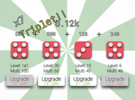 Idle Diceのゲームプレイ画像