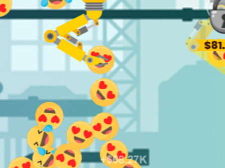 Idle Emoji Factoryのゲームプレイ画像