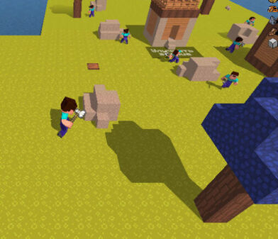 Idle Noob Lumberjackのゲームプレイ画像