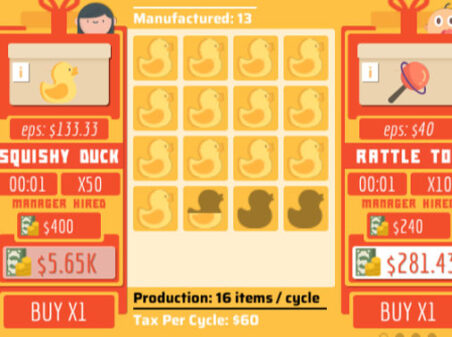 Idle Toy Factoriesのゲームプレイ画像