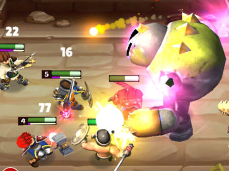 Idle Warrior Talesのゲームプレイ画像