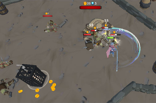 戦士のアクションRPG【イモータル：ダークスレイヤー (Immortal: Dark Slayer)】のゲーム画像