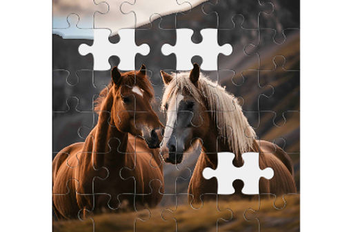 ジグソーパズルのゲームプレイ画像