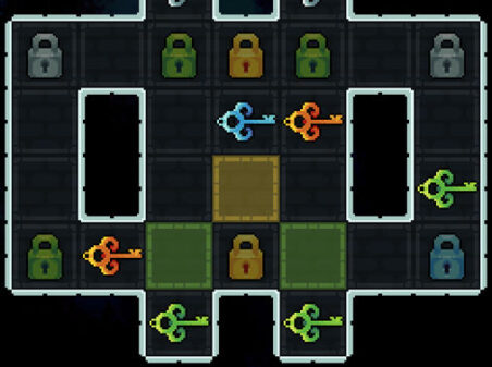 カギを開ける思考パズルゲーム Keyholderのゲーム画像