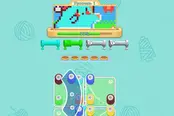 毛糸をほどくソートパズル【ニットループ】のゲーム画像