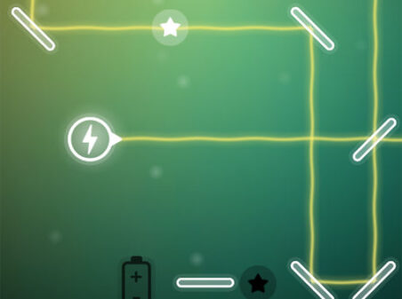 電気を照射して充電するパズルゲーム LASER CHARGEのゲーム画像