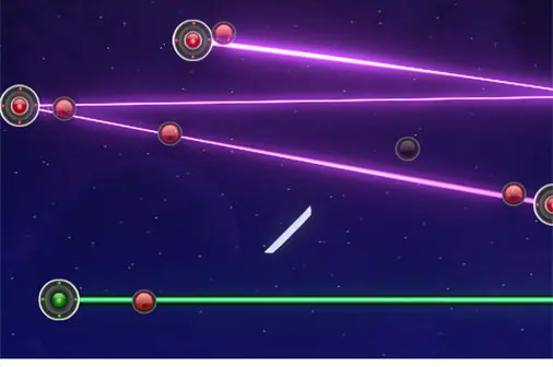 レーザーをノードに通す思考パズル【レーザーノード (Laser Nodes)】のゲーム画像