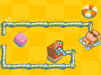 サイにサイダーと果物を届けるパズルゲーム：Lazy Hippo