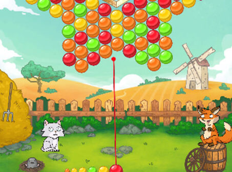 Little Fox: Bubble Spinner Popのゲームプレイ画像
