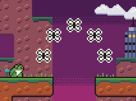 カエルのアドベンチャーゲーム Little Frog Gameのゲーム画像