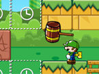 玩具のルイージを誘導するマリオゲーム：Luigi Go Adventure
