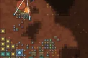 大量の虫を駆逐するRTS【火星侵略】のゲーム画像