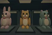 着ぐるみの異常を調べるホラーゲーム【深夜の着ぐるみ点検】のゲーム画像