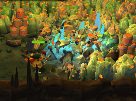 鉱石を発掘する育成MORPG【マイン&スラッシュ】のゲーム画像