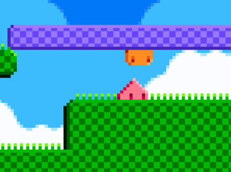 スライムのジャンプ誘導ゲーム MINI JUMPSのゲーム画像