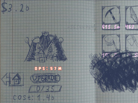 Mining in Notebookのゲームプレイ画像