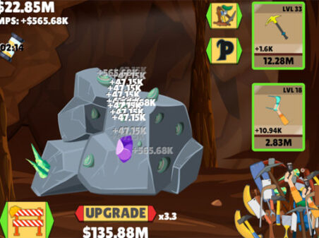 Mining Rushのゲームプレイ画像