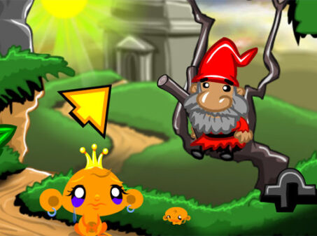 Monkey GO Happy Devils Goldのゲームプレイ画像