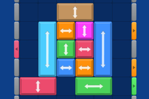 ムービング・カラードブロックのゲームプレイ画像