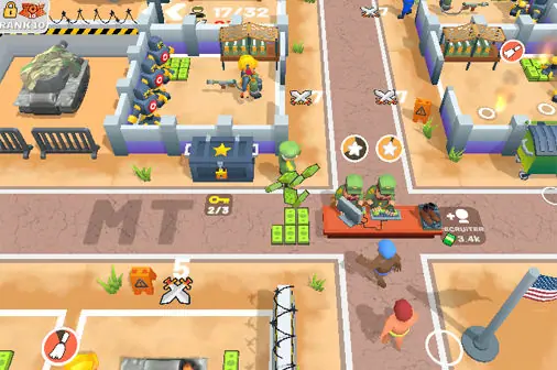兵士を鍛える軍事基地育成シミュレーション【マイ・アーミー・ベース (My Army Base)】のゲーム画像