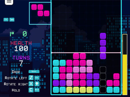 ネオンブロックのゲームプレイ画像