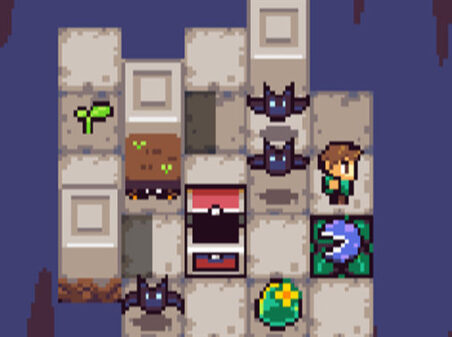 豆の木を登る倉庫番パズルゲーム Nymble
