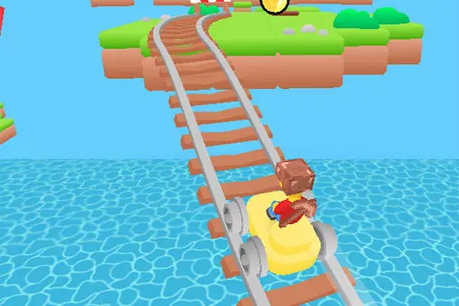 ジェットコースター型オビーゲーム【オビー：クレイジーカートライド】のゲーム画像