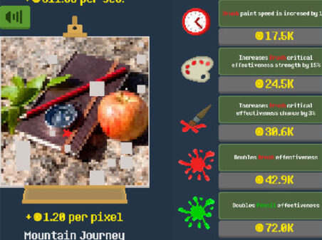 Painter’s Voyage Idleのゲームプレイ画像