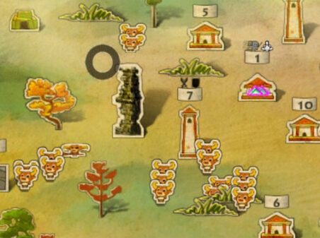 ペーパークラフトの陣営が占領戦するブラウザRTS Paper Craft Warsのゲーム画像