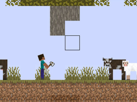 ペーパーマインクラフト 日本語版のゲームプレイ画像