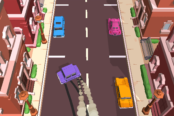 サイドターンで駐車するワンボタンゲーム【パーキングアドベンチャー】のゲーム画像