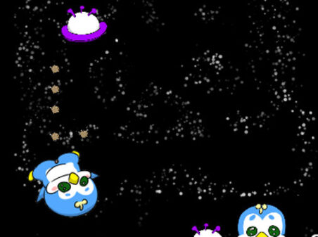 ペギちゃんシューティングのゲームプレイ画像