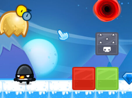 ペンギンを小屋に誘導するアクションパズル Penguineeringのゲーム画像