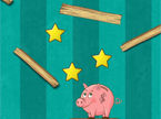 ブタさん貯金箱にコインを入れる誘導ゲーム Piggy Bank Adventure