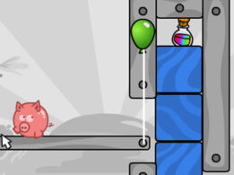 空飛ぶ豚の誘導パズルゲーム【Pigs Can Fly】