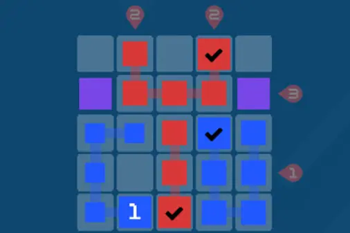 セルを伸ばす一筆書きロジックパズル【ピックセル (Pik Cells)】のゲーム画像