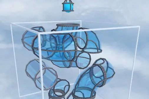 パイプでボールを導く立体パズル【パイプダウン (Pipedown)】のゲーム画像