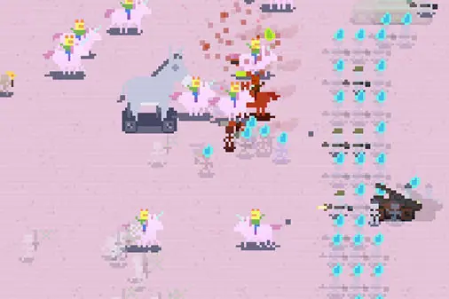 カードで軍団を編成するRTS【ピクセルウオーズ（Pixel Wars）】のゲーム画像