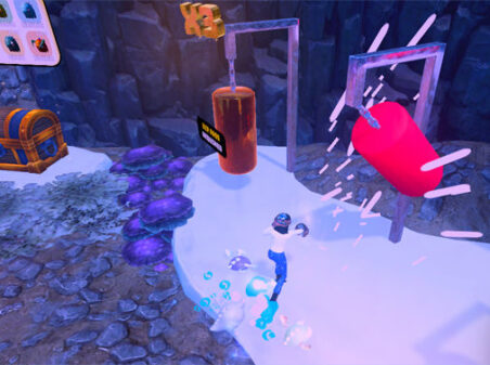 壁を破壊する放置ゲーム【パンチヒーロー】のゲーム画像