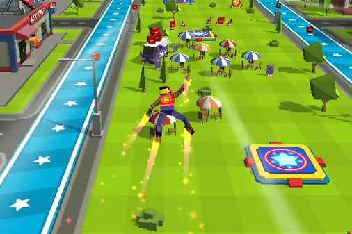 人間大砲で吹っ飛ばす育成アクション【ラグドールランチャー (Ragdoll Launcher)】のゲーム画像