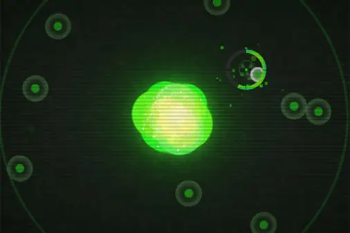 細胞を連鎖破壊するインクレメンタルゲーム【リアクティコア (Reacticore)】のゲーム画像